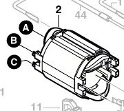 Stator réf. 2 609 003 564 BOSCH